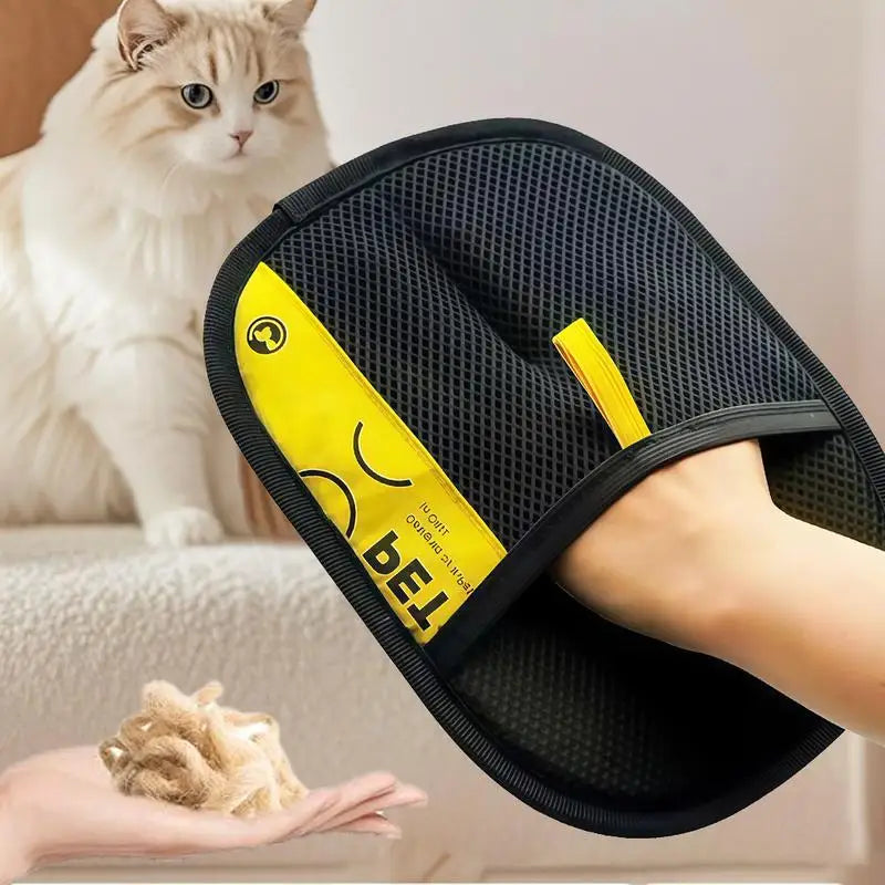 2-in-1 Pet Hair Removal Mitt with Lint Roller