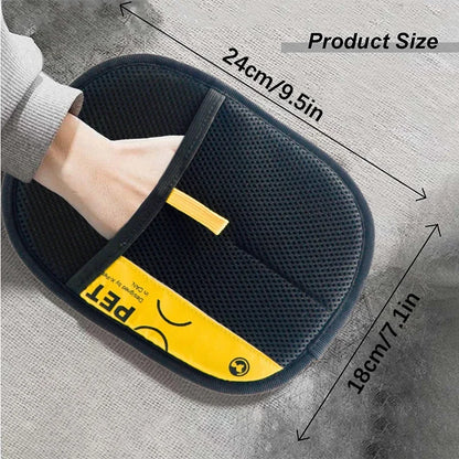 2-in-1 Pet Hair Removal Mitt with Lint Roller