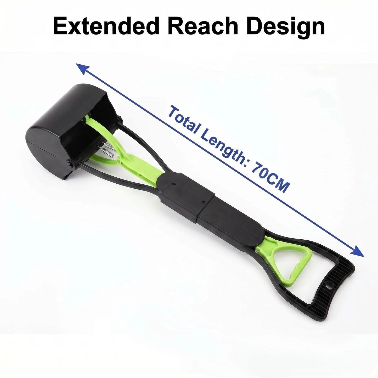 Folding Dog Pooper Scooper with Long Handle 70 cm