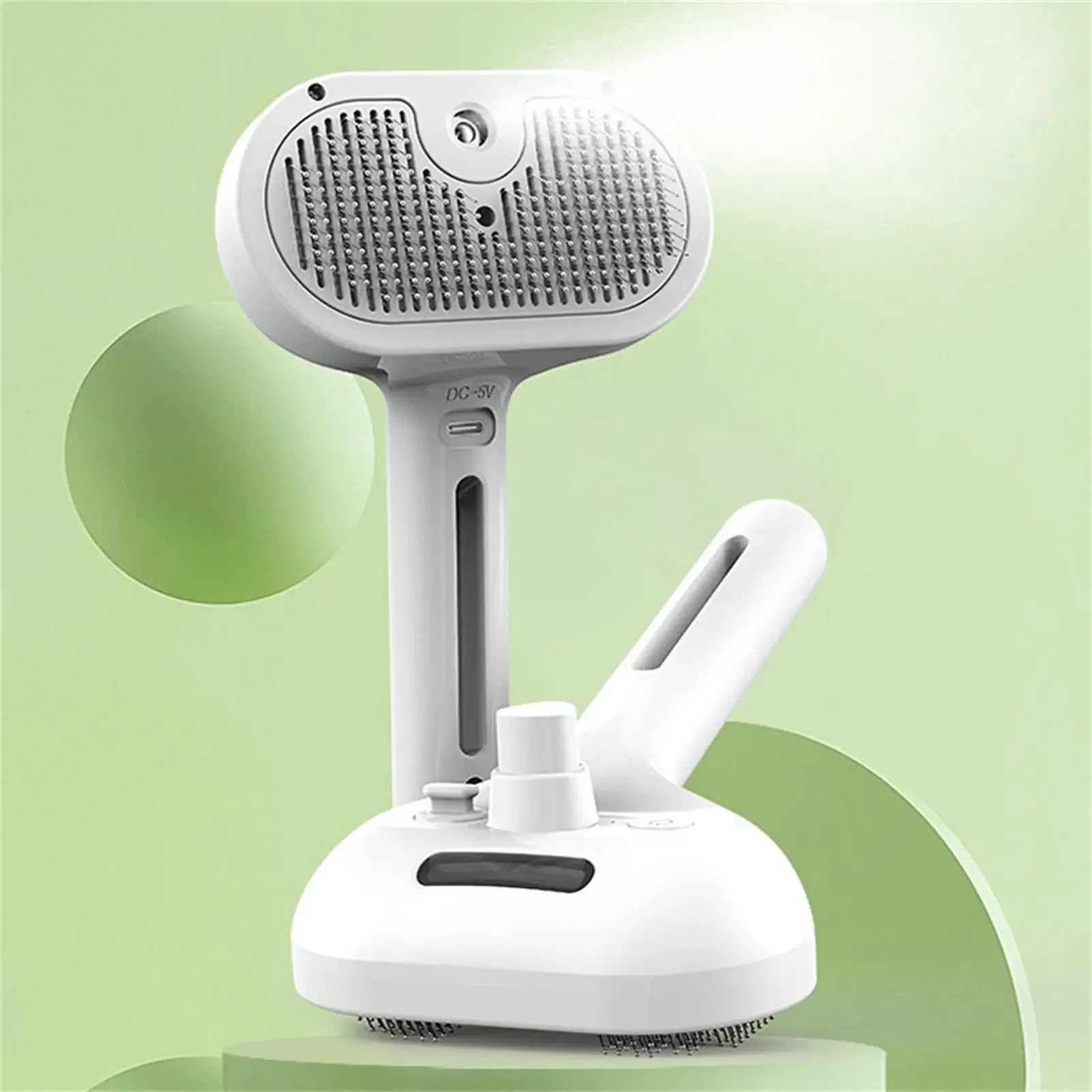 Electric Pet Grooming Brush with Spray for Cats and Dogs