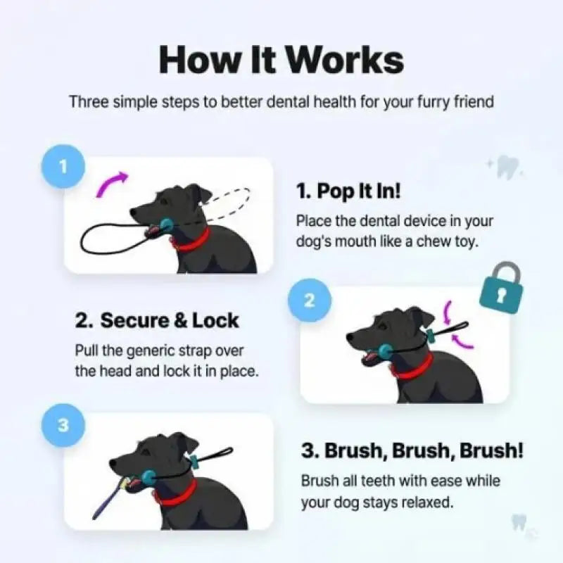 Dog Dental Chew Prop for Easy At-Home Teeth Brushing