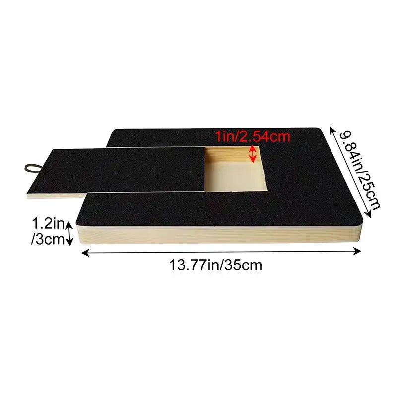 Dog Nail Scratch Board With Pull-Out Wood Filing Pad