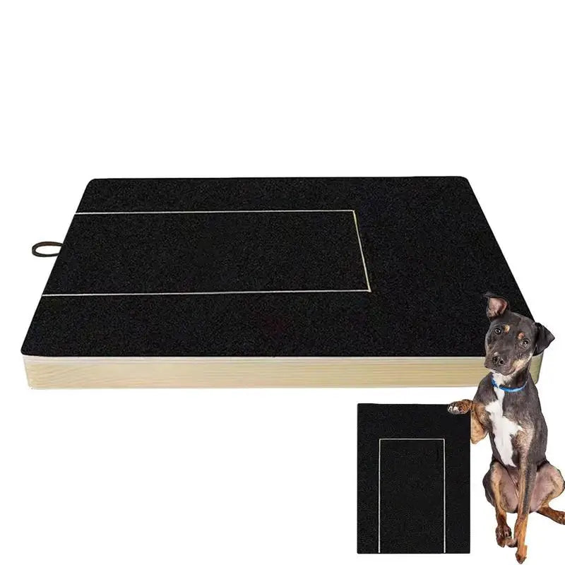 Dog Nail Scratch Board With Pull-Out Wood Filing Pad
