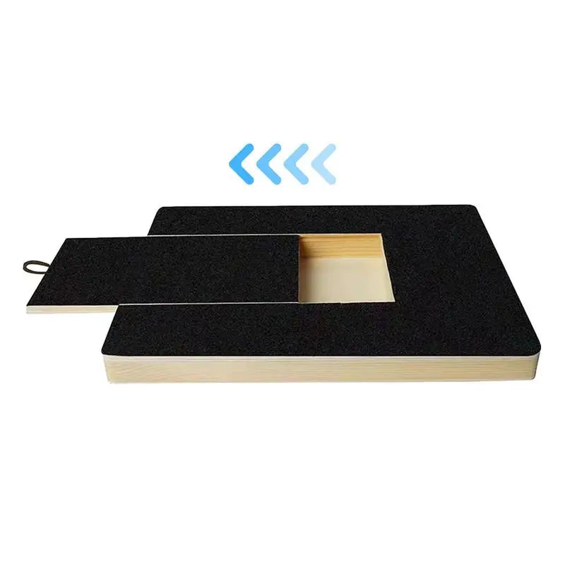 Dog Nail Scratch Board With Pull-Out Wood Filing Pad