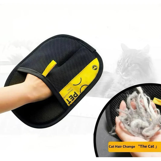 2-in-1 Pet Hair Removal Mitt with Lint Roller