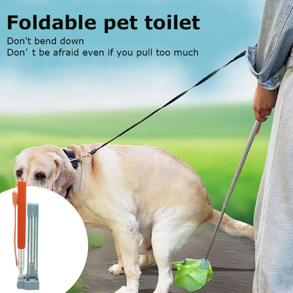 Stainless Steel Long-Handle Pet Pooper Scooper 28.7 Inch