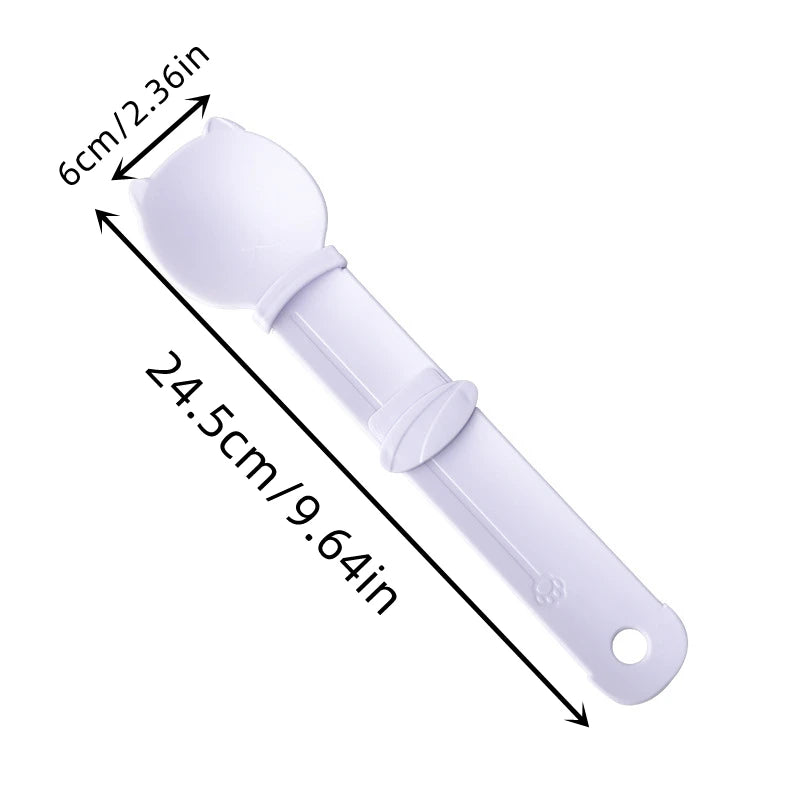 Cat Treat Strip Feeder Spoon for Wet and Liquid Food
